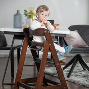 Chaise haute évolutive "Sit Up III", qui grandit avec l'enfant jusqu’à chaise jeune, brun teinté