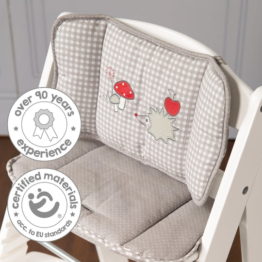 Bundle Treppenhochstuhl 'Sit Up III' weiß inkl. Sitzverkleinerer 'Adam & Eule'