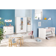 Nursery set 'Sylt' 3-piece, incl. convertible cot 70 x 140 cm, changing table dresser & wardrobe