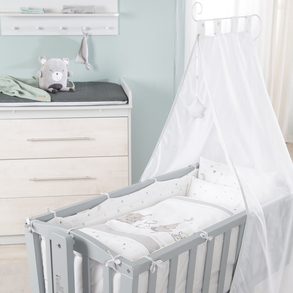 Set di pesatura completo 'Sternenzauber', 40 x 90 cm, taupe, manopola di bloccaggio, incluso il set di rulli freno