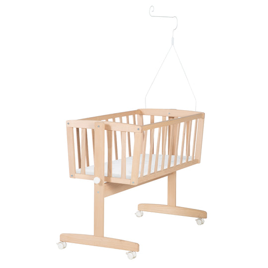 Set de berceau complet  'Adam et Eule' - Berceau avec accessoires - Bois naturel