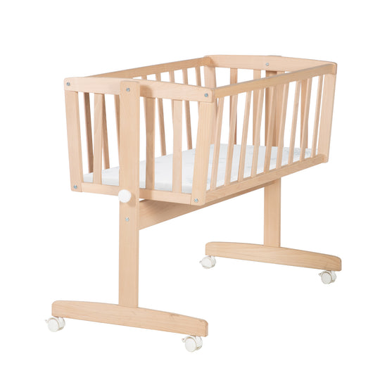 Set de berceau complet  'Adam et Eule' - Berceau avec accessoires - Bois naturel