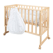 Berceau cododo "safe asleep®" 3 en 1 "Sternenzauber", lit bébé et banc, naturel, avec accessoires