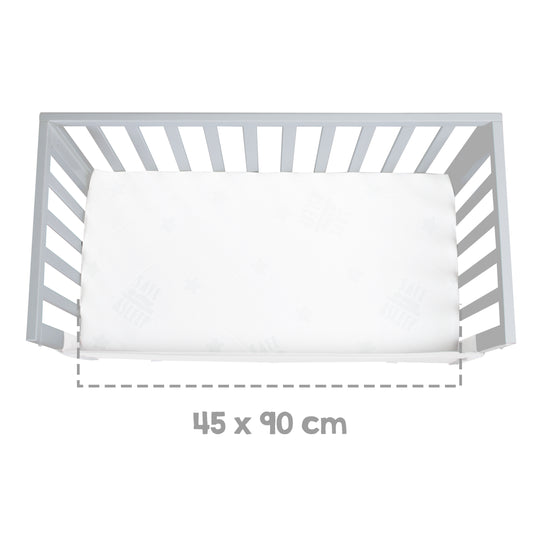 Cradle & Co-Sleeping Bed 3in1 with Barrier + Mattress - Taupe Wood