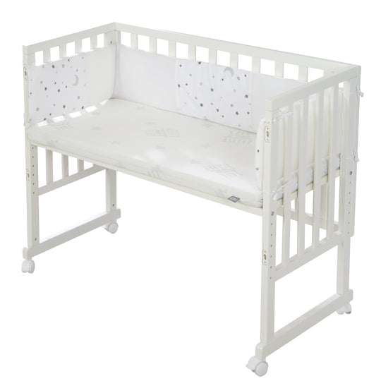 Cradle & Co-Sleeping Bed 'safe asleep®' 3-in-1 Including Mattress & Bumper 'Star Magic Grey'