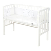 Cama adicional 'safe asleep®' 2 en 1, blanca, incluye colchón ventilado, nido y barrera