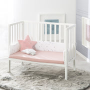 Cama adicional 'safe asleep®' 2 en 1, blanca, incluye colchón ventilado, nido y barrera