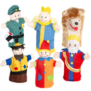Personaggi di Punch e Judy in tessuto, set di 6 marionette da mano, burattini per teatro di marionette e giochi di ruolo