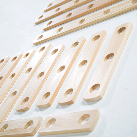 Jeu de construction en bois, kit pour enfant 48 pièces, boîte à outils en bois, jouets dès 3 ans