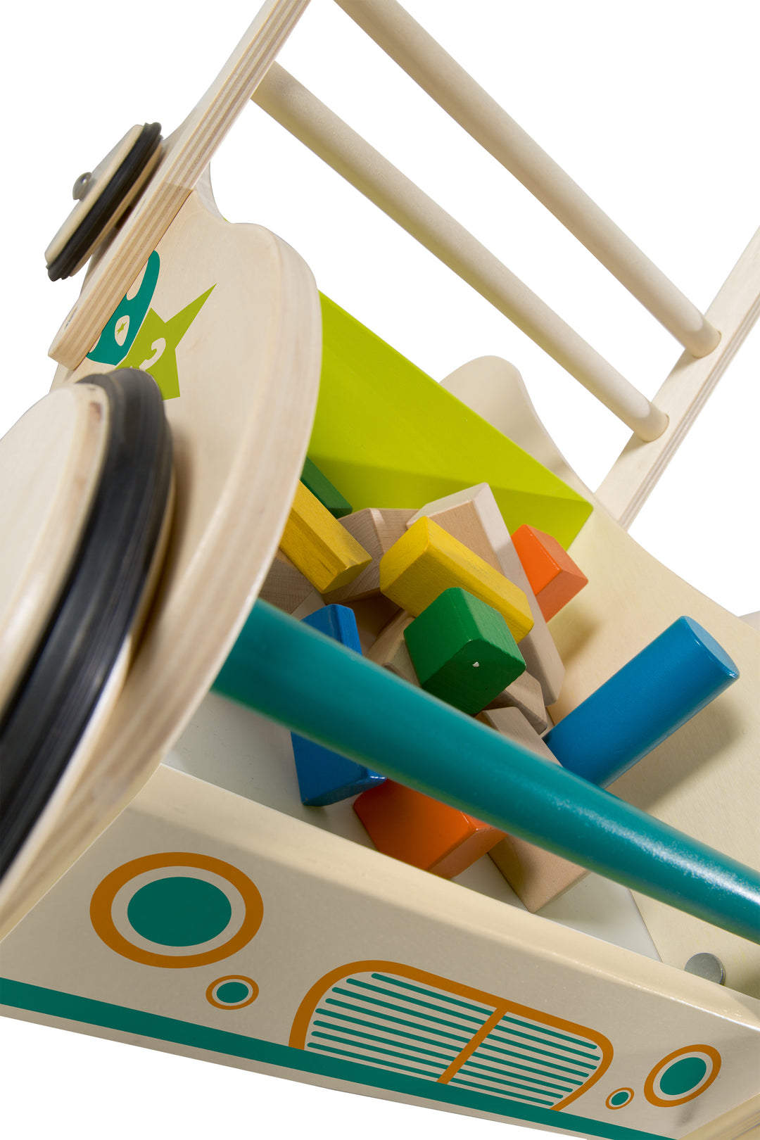 Learning Walker 'Race Car Driver', Wooden Play & Learning Aid with Brake