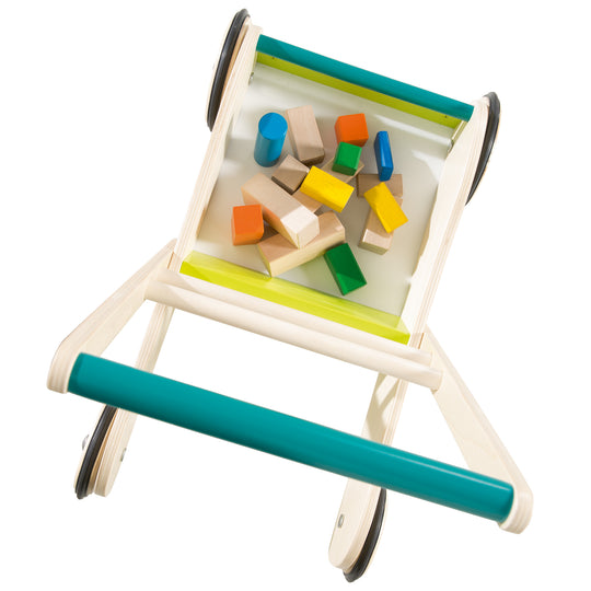 Learning Walker 'Race Car Driver', Wooden Play & Learning Aid with Brake