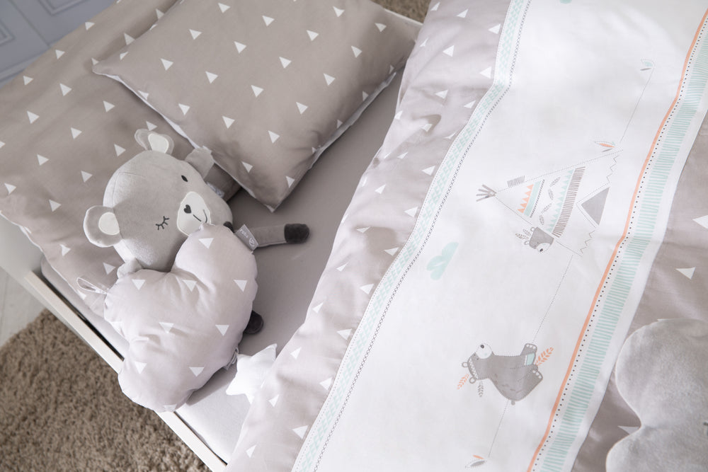 Bettwäsche zweiteilig aus Indibär Kollektion in 100 x 135 cm zu 100 % aus Baumwolle