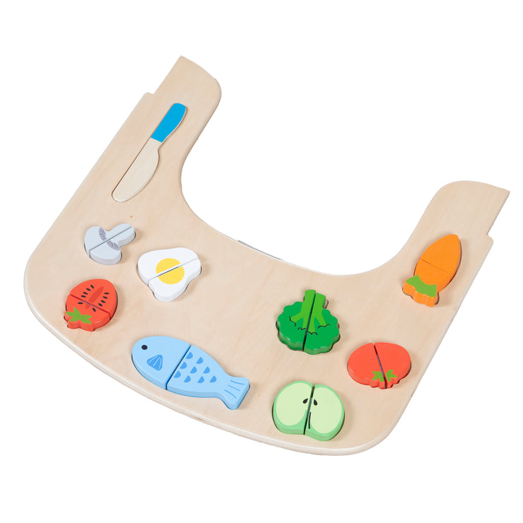 Essbrett mit Spielelementen - Passend für Hochstuhl Sit Up Flex - Holz natur