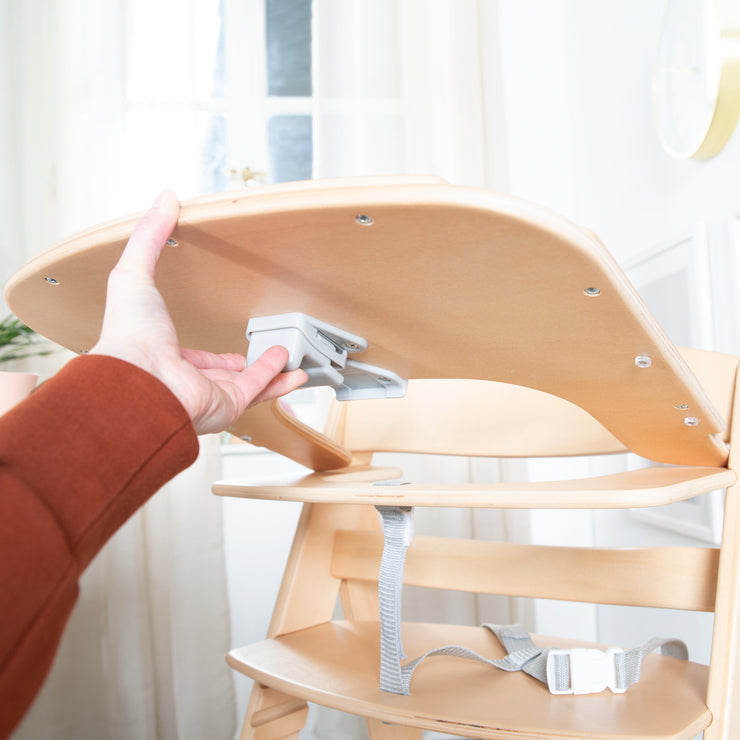 Essbrett mit Spielelementen - Passend für Hochstuhl Sit Up Flex - Holz natur