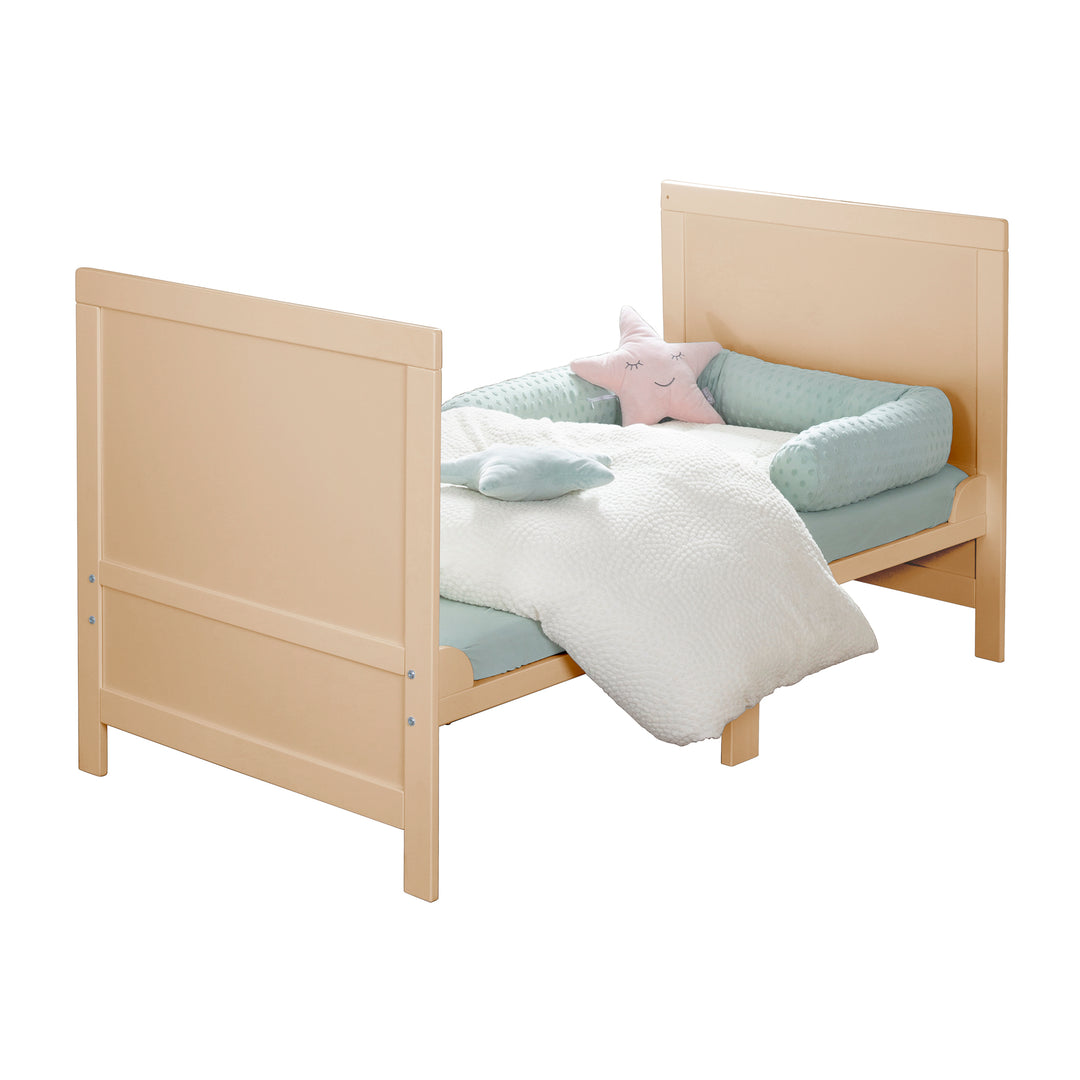 Cama combinada EASY SLEEP 70x140 cm con esquinas de conversión - Madera natural