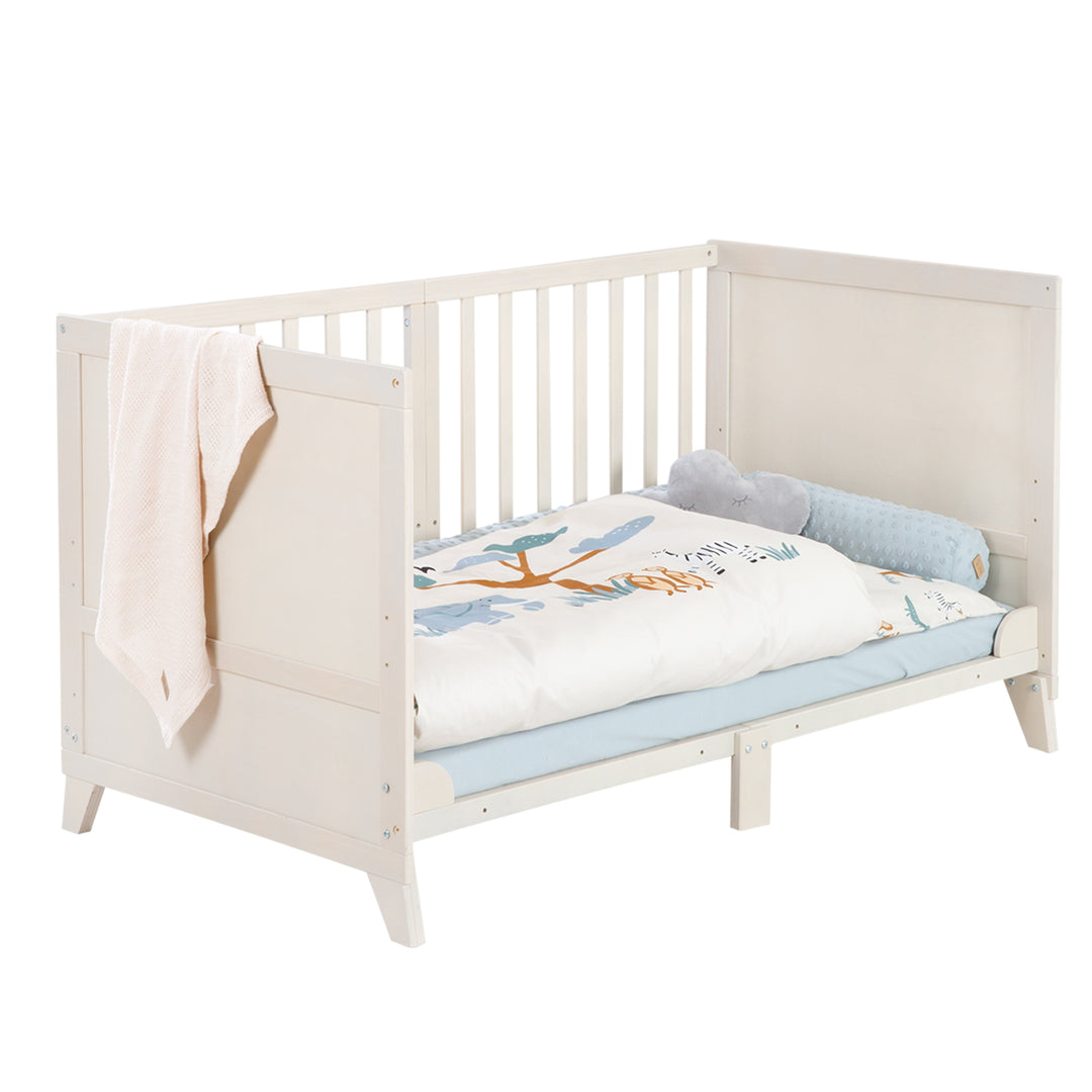 Set lettino 'Savanna Friends' 70 x 140 con accessori completi - Grigio naturale / Beige