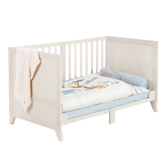 Set lettino 'Savanna Friends' 70 x 140 con accessori completi - Grigio naturale / Beige