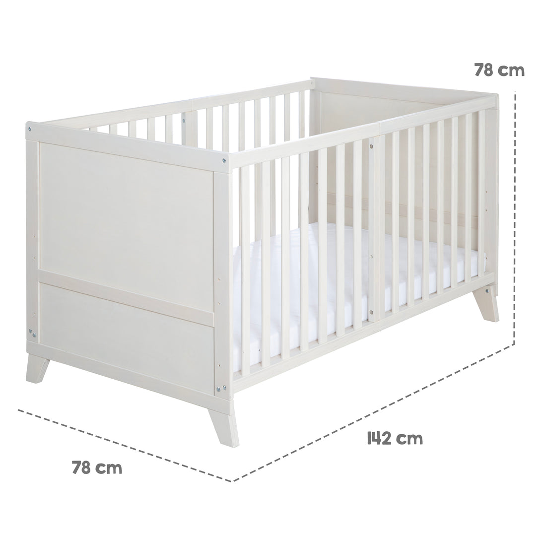 Set lettino 'Savanna Friends' 70 x 140 con accessori completi - Grigio naturale / Beige