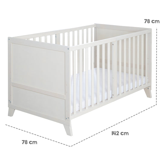 Set lettino 'Savanna Friends' 70 x 140 con accessori completi - Grigio naturale / Beige