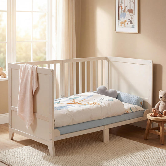 Set lettino 'Savanna Friends' 70 x 140 con accessori completi - Grigio naturale / Beige