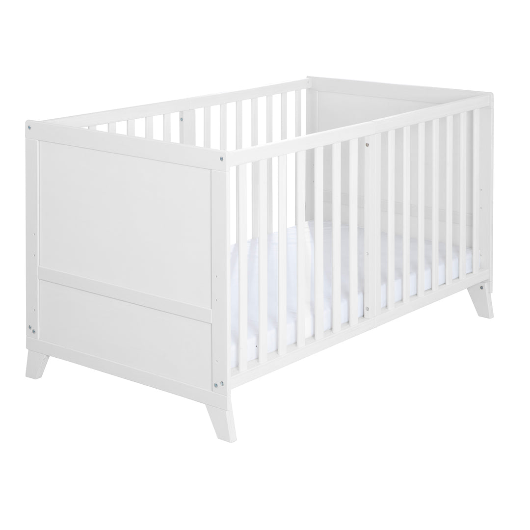 Babybettset 'Savanna Friends' 70 x 140 inkl. kompletter Ausstattung - Weiß / Beige – Freisteller (12/17)