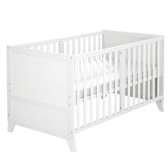 Babybettset 'Savanna Friends' 70 x 140 inkl. kompletter Ausstattung - Weiß / Beige – Freisteller (10/17)