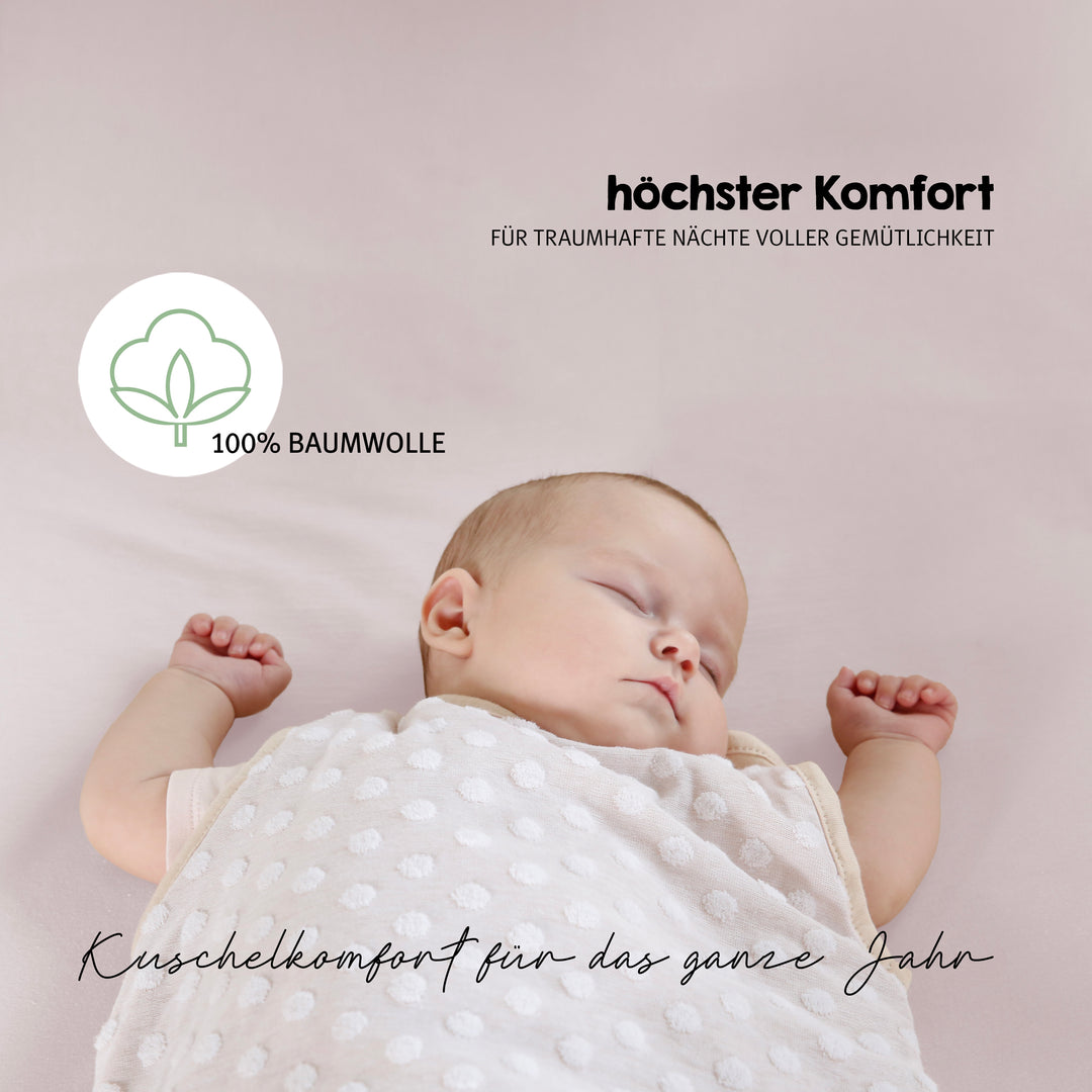 Fitted Sheet 'Lil Planet' Pink / Mauve, Single Jersey, 100% Organic Cotton