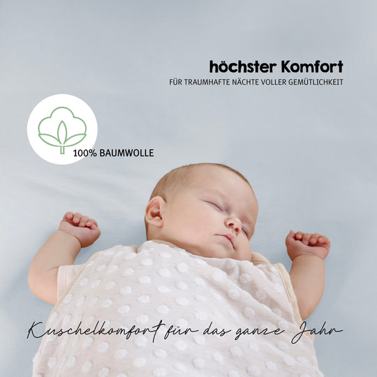 Spannbettlaken 'Lil Planet' - Single Jersey - Bio-Baumwolle - Hellblau