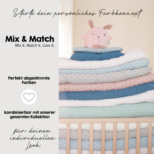 Spannbettlaken 'Lil Planet' - Single Jersey - Bio-Baumwolle - Hellblau