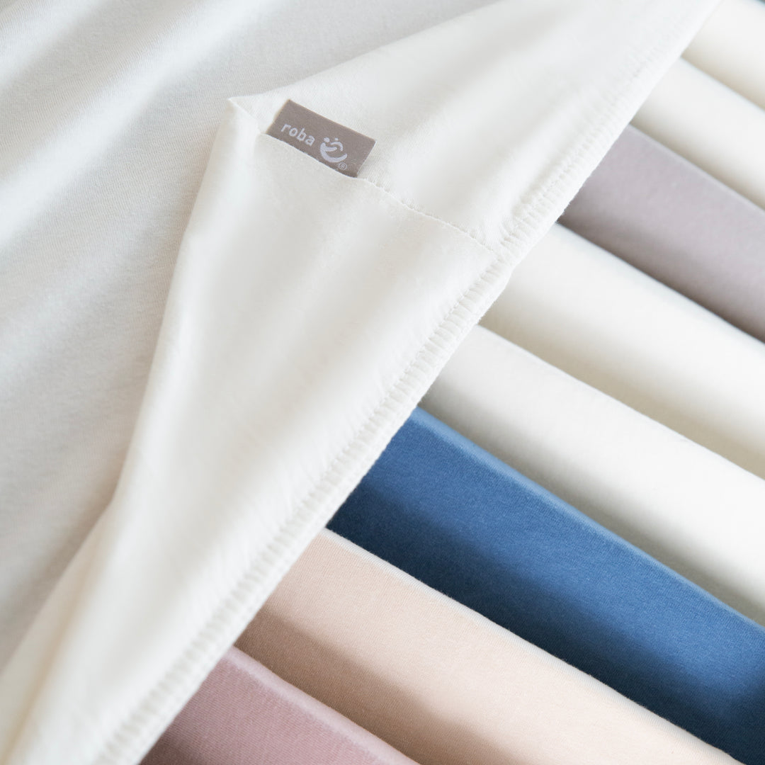 Drap-housse extensible 'Frosty Almond' - GOTS & Oeko-Tex Standard 100 - Beige