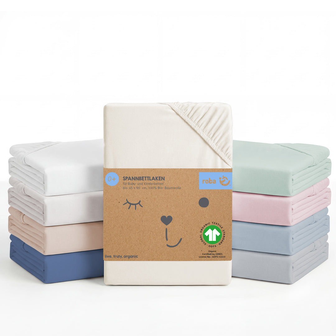 Spannbettlaken 'safe asleep®' - Single Jersey Baumwolle - Zertifiziert