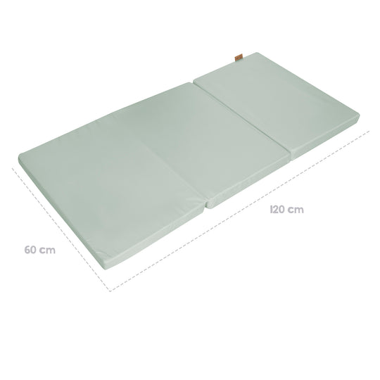 Materasso per lettino da viaggio 60 x 120 cm 'roba Style frosty green' con borsa per trasporto