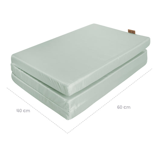 Materasso per lettino da viaggio 60 x 120 cm 'roba Style frosty green' con borsa per trasporto