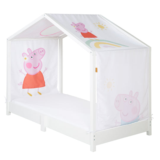 Hausbettbezug 70 x 140 cm 'Peppa Pig' - Rosa / Weiß