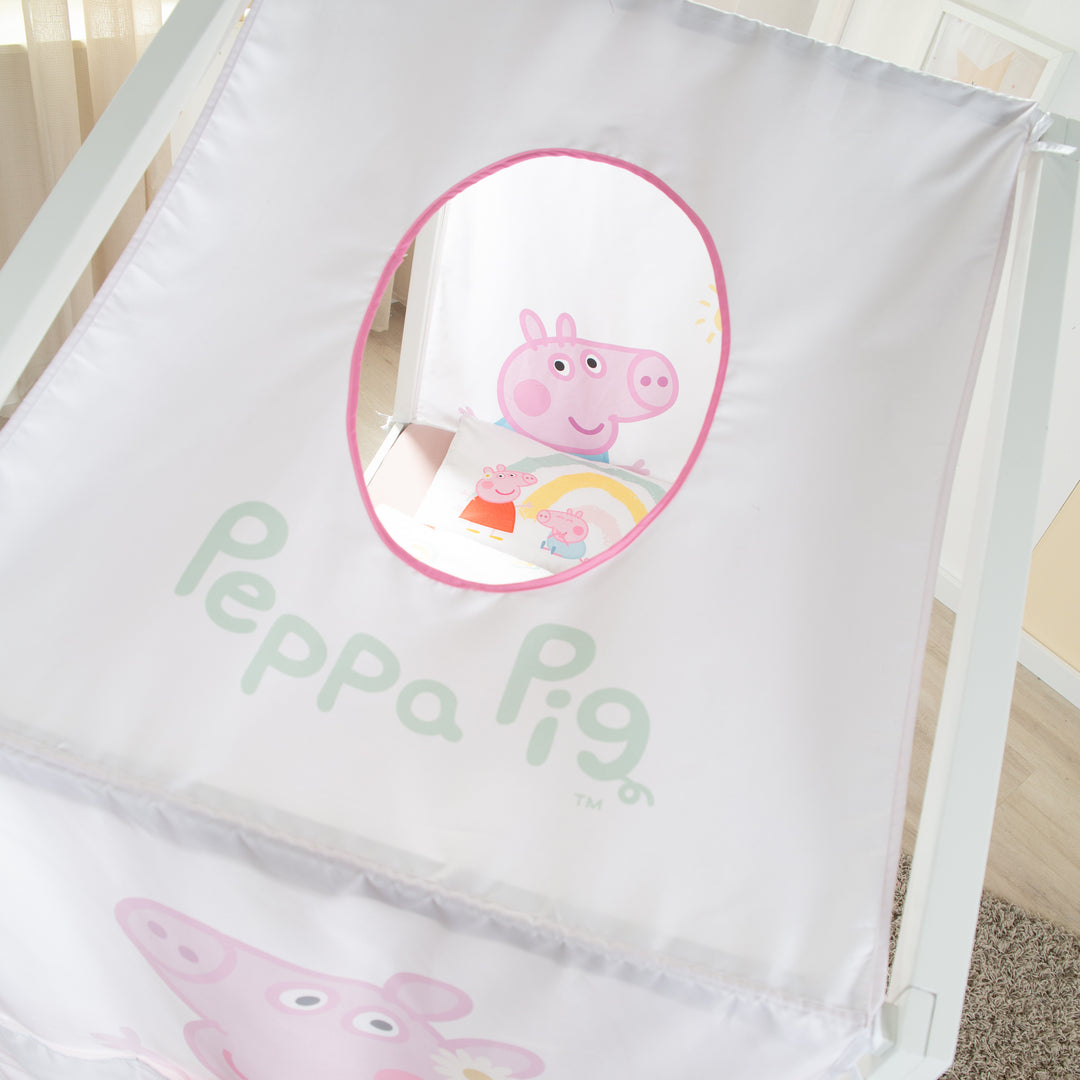 Hausbettbezug 70 x 140 cm 'Peppa Pig' - Rosa / Weiß