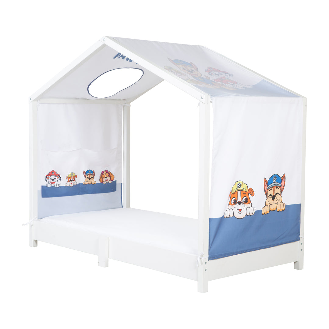 House Bed Cover 70 x 140 cm 'Paw Patrol' - White / Blue