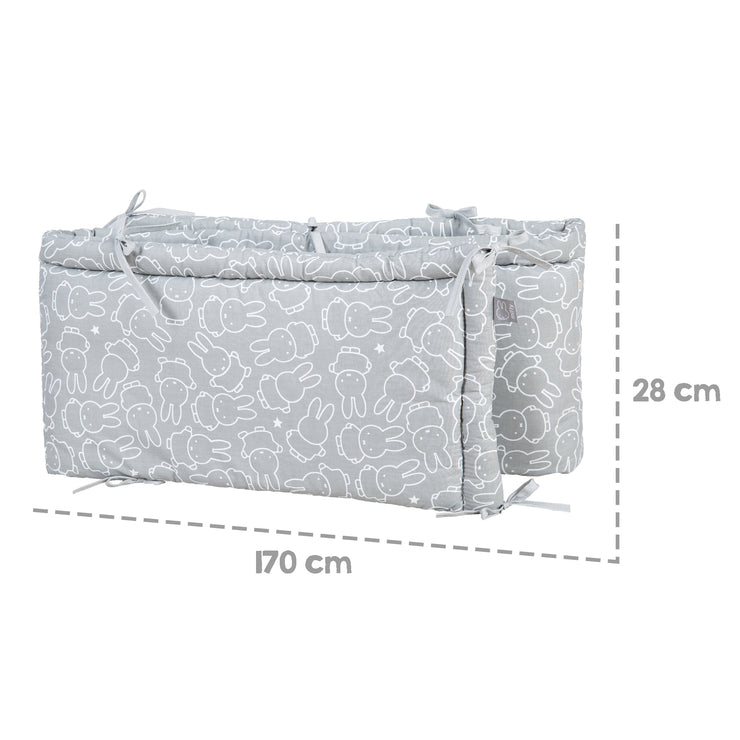 Babynest 'Miffy®' tejido, nido para camas para bebés y niños como borde de la cama