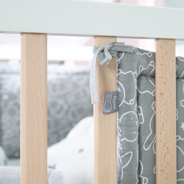 Babynest 'Miffy®' tejido, nido para camas para bebés y niños como borde de la cama