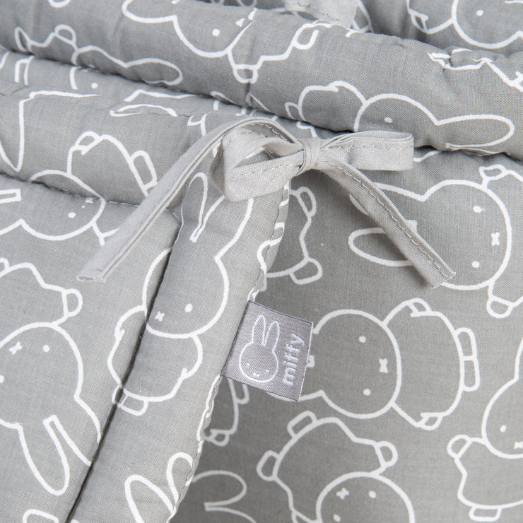 Babynest 'Miffy®' tejido, nido para camas para bebés y niños como borde de la cama