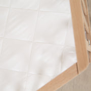 Matelas passager, 6 coins, matelas plafn blanc, matelassé, lxbxh 112 x 97 x 4 cm