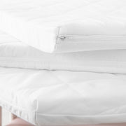 Matelas passager, 6 coins, matelas plafn blanc, matelassé, lxbxh 112 x 97 x 4 cm