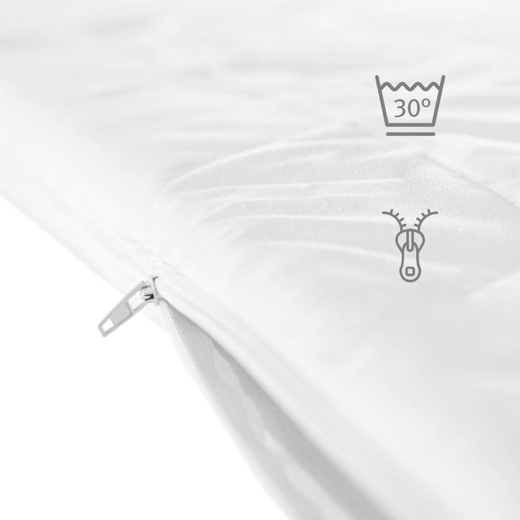 Matelas pour parc bébé, hexagonal, blanc, matelassé, L 112 x P 97 x H 4 cm