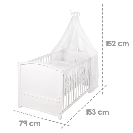 Set completo di letti 'Fox & Bunny' 70 x 140 cm con attrezzatura inclusa