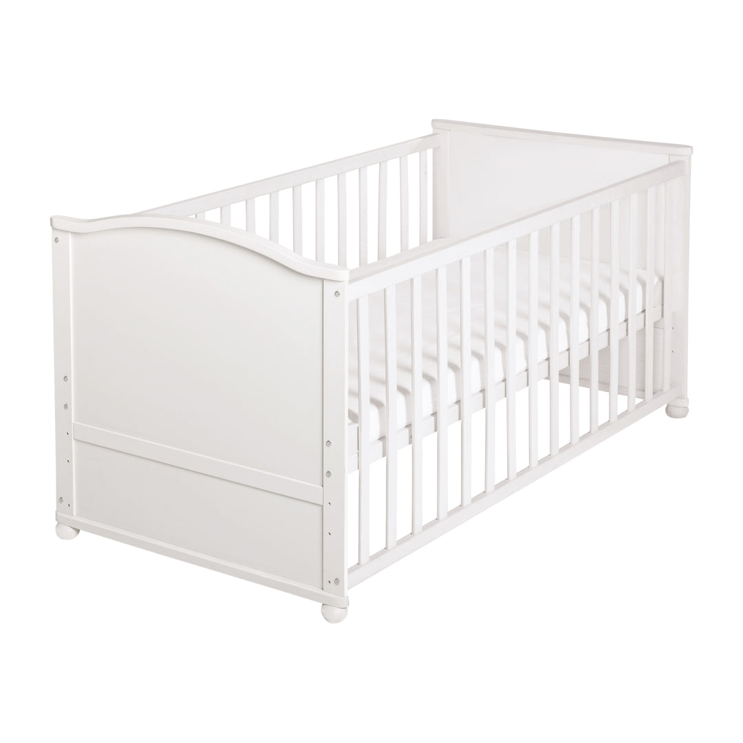 Juego de cama 70 x 140 cm 'Woodland Buddies' - Cuna convertible con accesorios - Blanco / Verde