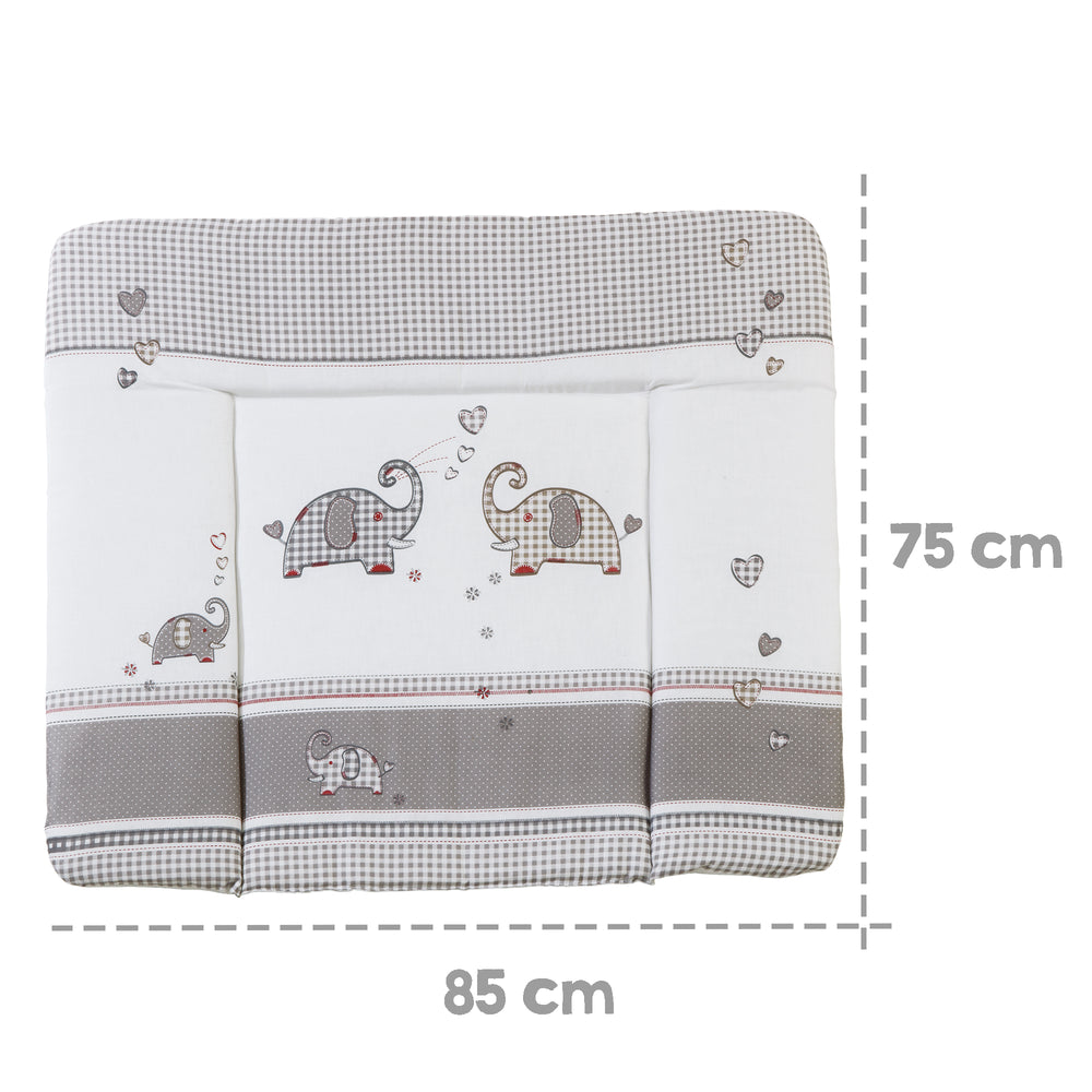 Materassino fasciatoio 'Jumbotwins', 85 x 75 cm, cuscinetto avvolgente morbido, rivestito in PU, grigio a scacchi