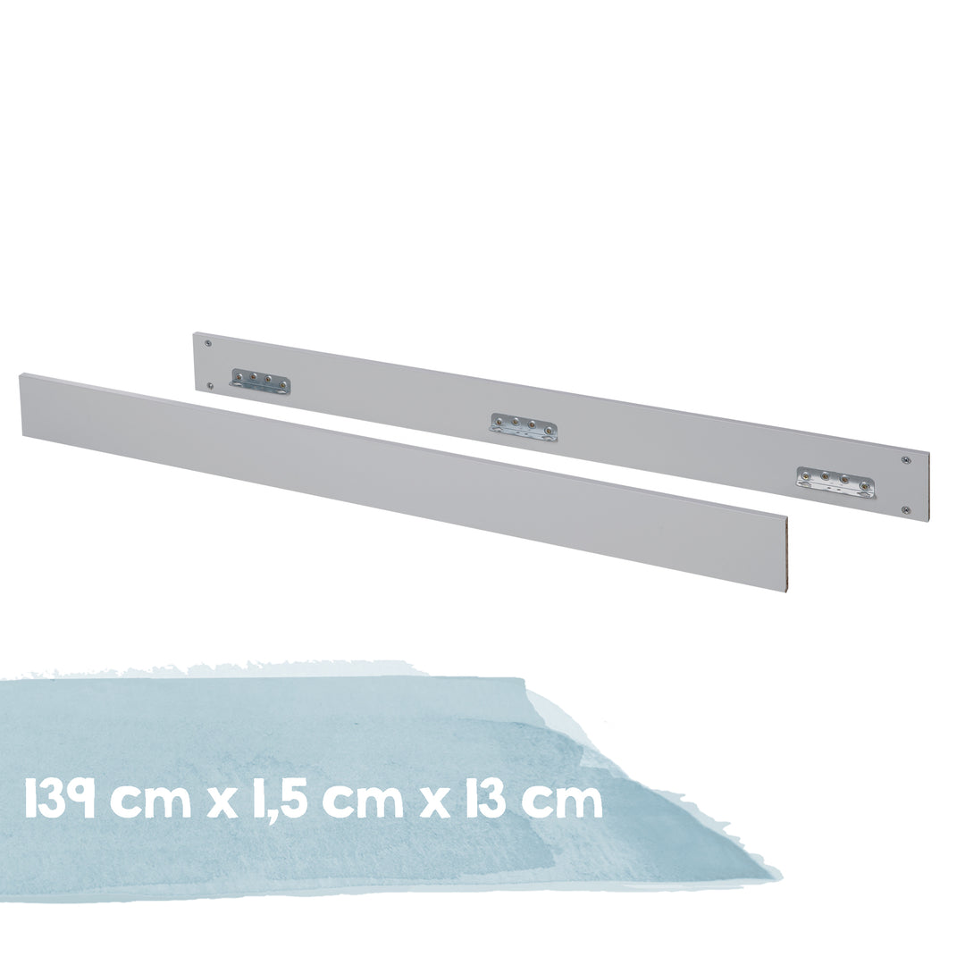 Sponde di trasformazione 10012LG per letti combinati roba - Grigio chiaro