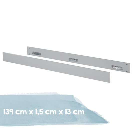 Sponde di trasformazione 10012LG per letti combinati roba - Grigio chiaro