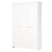 Ensemble de chambre «Lilo» - Lit combiné 70x140 + couche de tiroirs à couches + armoire - blanc
