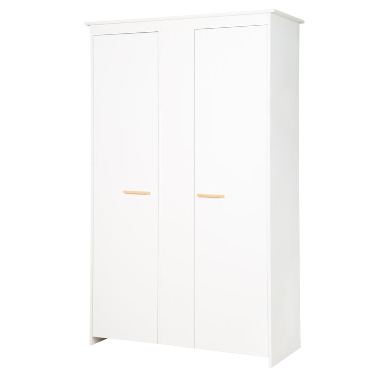 Ensemble de chambre 'Lilo' - Lit évolutif 70x140 + Commode à langer + Armoire - Blanc