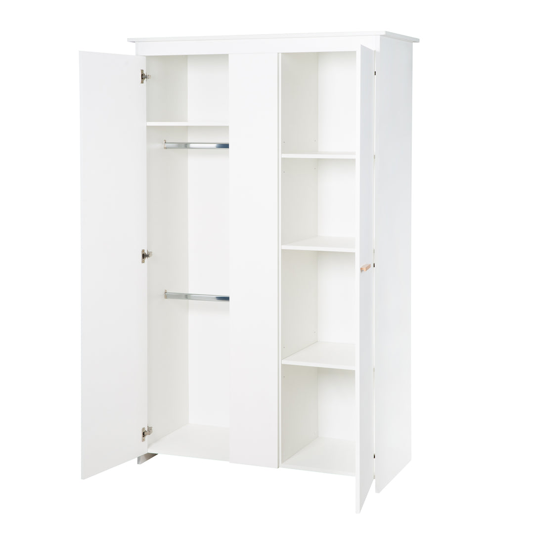 Room Set 'Lilo' - Convertible Bed 70x140 cm + Changing Table + Wardrobe - White